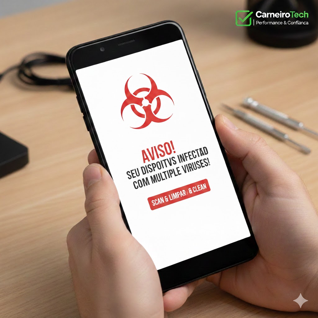 O Celular que 'Tinha Vírus': Limpeza de Malware e Consultoria de Segurança