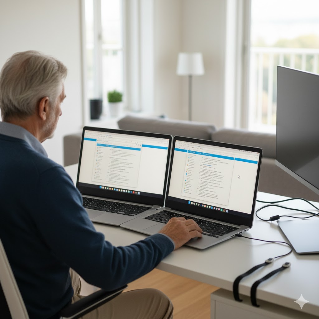 Setup de Alta Performance: Integrando dois Notebooks em uma única Estação